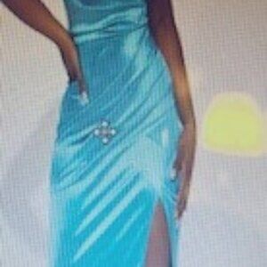 Lovely Turquoise Formal Gown